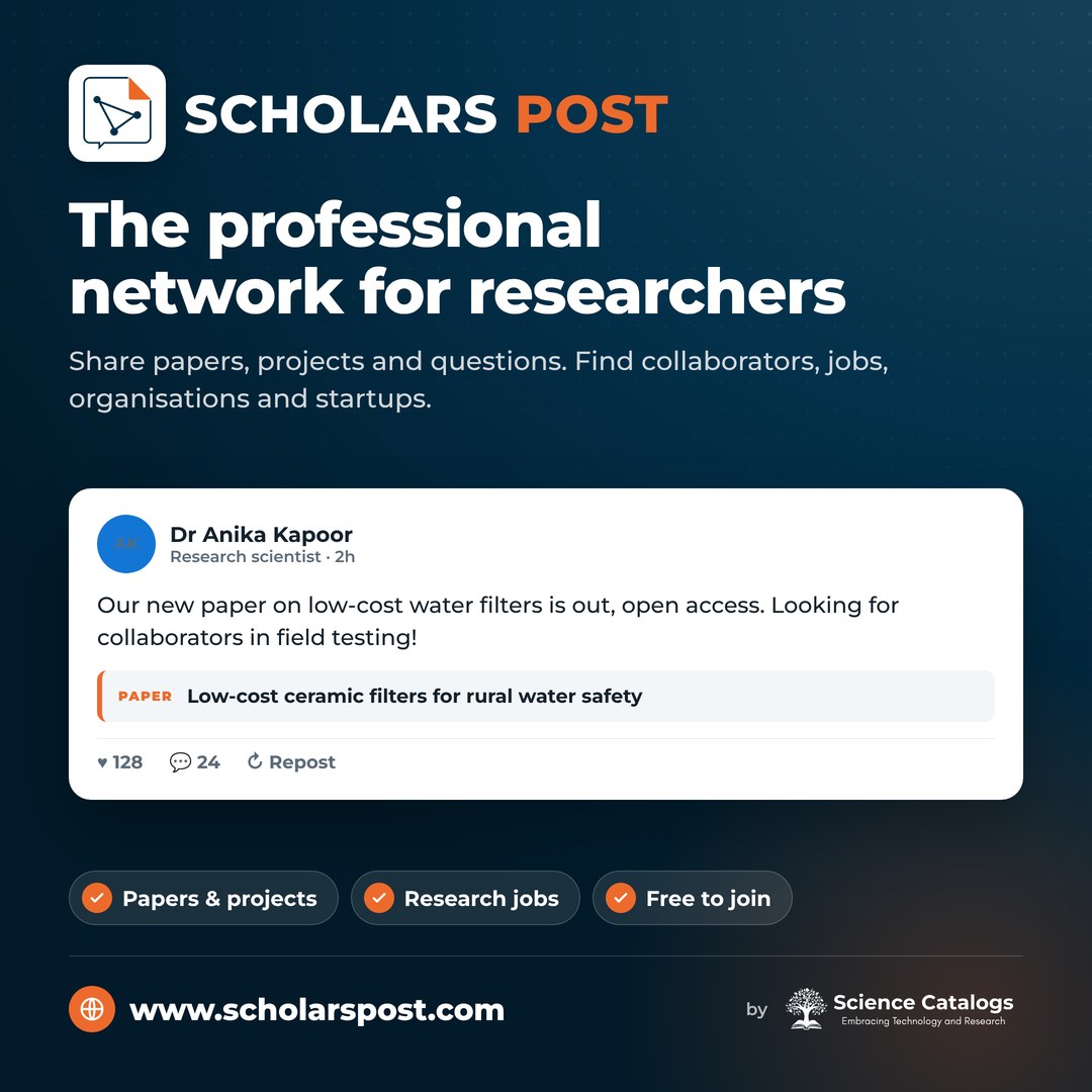 Scholars Post: the network for researchers